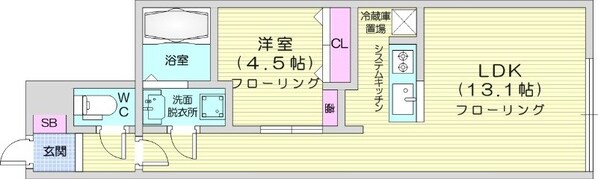 西１８丁目駅 徒歩10分 1階の物件間取画像